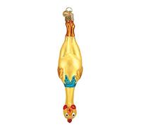 Old World Christmas Glass Blown Ornaments for Christmas Tree Rubber Chicken