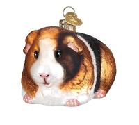 Old World Christmas Guinea Pig Glass Ornament FREE BOX 12542 New