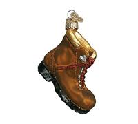 Old World Christmas Hiking Boot Glass Blown Ornament for Christmas Tree, Handcrafted Holiday Decoration, Sport Collection