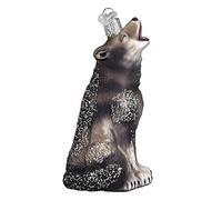 Old World Christmas Howling Wolf Glass Blown Ornament for Christmas Tree