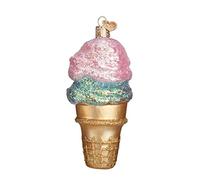 Old World Christmas Ice Cream Lover Gifts Glass Blown Ornaments for Christmas Tree Double Dip