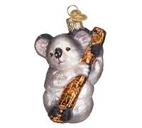 Old World Christmas Koala Bear Glass Blown Ornaments for Christmas Tree, 3.75 In. H X 1.50 In. W X 2.00 In. D