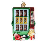 Old World Christmas M&M'S Vending Machine Glass Blown Ornament for Christmas Tree