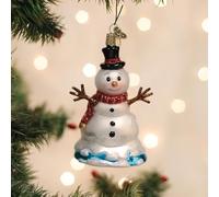 Old World Christmas Mr. Melting Snowman Glass Ornament for Holiday Tree