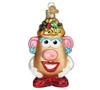 Old World Christmas Mrs. Potato Head Glass Blown Ornament for Christmas Tree