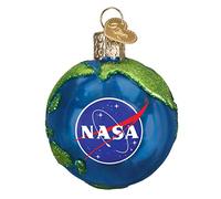 Old World Christmas NASA Earth Glass Ornament FREE BOX 22039 New