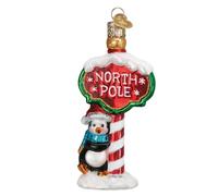 Old World Christmas North Pole Glass Blown Ornament for Christmas Tree