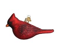 Old World Christmas Ornaments: Bird Watcher Collection Glass Blown Ornaments for Christmas Tree,Northern Cardinal