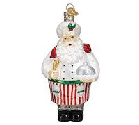 Old World Christmas Ornaments Chef Santa Glass Blown Ornaments for Christmas Tree