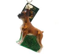 Old World Christmas Ornaments: Dog Collection Glass Blown Ornaments for Christmas Tree, Boxer Dog