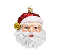 Old World Christmas Ornaments Jingle Bell Santa Glass Blown Ornaments for Christmas Tree