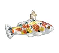 Old World Christmas Ornaments Orange/Yellow Koi Glass Blown Ornaments for Christmas Tree