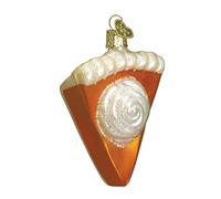Old World Christmas Ornaments: Piece Of Pumpkin Pie Glass Blown Ornaments for Christmas Tree (32019)