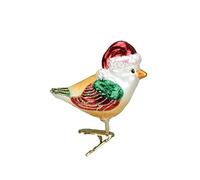 Old World Christmas Ornaments Santa Bird Glass Blown Ornaments for Christmas Tree