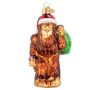 Old World Christmas Ornaments Santa Sasquatch Glass Blown Ornaments for Christmas Tree