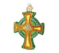 Old World Christmas Ornaments: Trinity Cross Glass Blown Ornaments for Christmas Tree