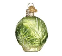 Old World Christmas Ornaments: Vegetables Glass Blown Ornaments for Christmas Tree, Brussel Sprout