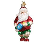 Old World Christmas Pickleball Santa Glass Blown Ornamnet for Christmas Tree