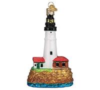 Old World Christmas Portland Head Lighthouse Glass Ornament FREE BOX 20117 New