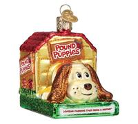 Old World Christmas Pound Puppies Glass Blown Ornament for Christmas Tree