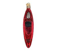 Old World Christmas Red Kayak Glass Blown Ornament for Christmas Tree