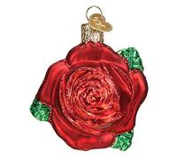 Old World Christmas RED ROSE Ornament, Multi