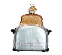 Old World Christmas Retro Toaster Glass Blown Ornament for Christmas Tree, Handcrafted Holiday Decoration, Kitchen Collection