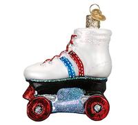Old World Christmas Roller Skate Glass Blown Ornament for Christmas Tree, Handcrafted Holiday Decoration, Sport Collection