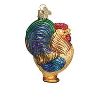 Old World Christmas Rooster Glass Blown Ornaments for Christmas Tree