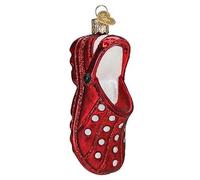 Old World Christmas Rubber Clog Glass Blown Ornament for Christmas Tree, Handcrafted Holiday Decoration, Fashion Collection