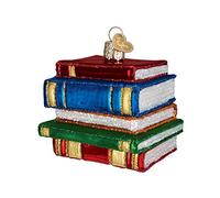 Old World Christmas Stack of Books Christmas Ornament