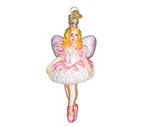Old World Christmas Sugar Plum Fairy Glass Blown Ornament for Christmas Tree, Handcrafted Holiday Decoration, Fantasy Collection