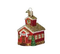 Old World Christmas Teacher Gifts Glass Blown Ornaments for Christmas Tree School House