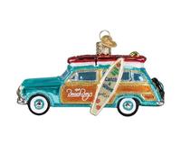 Old World Christmas The Beach Boys Surfin' Woody Glass Ornament for Holiday Tree