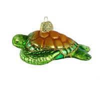 Old World Christmas Turtles Glass Blown Ornaments for Christmas Tree Green Sea