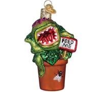 Old World Christmas Venus Fly Trap Glass Ornament for Holiday Tree | Classic, Glass Blown Vintage Christmas Tree Ornament, Handcrafted Holiday Decoration Keepsake, Home-Garden Collection
