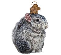 Old World Christmas Vintage Chinchilla Glass Blown Ornament for Christmas Tree
