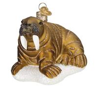 Old World Christmas Walrus Glass Blown Ornament for Christmas Tree