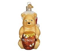 Old World Christmas Winnie The Pooh Glass Hanging Ornament