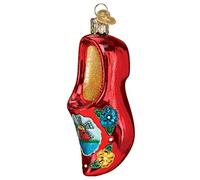 Old World Christmas Wooden Clog Glass Ornament FREE BOX 32435 New