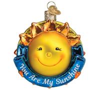 Old World Christmas You are My Sunshine Glass Blown Ornament for Christmas Tree