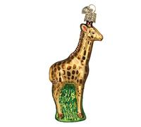 Old World Christmas Zoo and Wildlife Animals Glass Blown Ornaments for Christmas Tree,Baby Giraffe