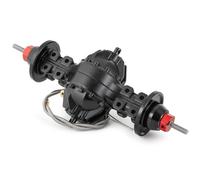 OLDDO Front Rear Medium Differential Axle Built-In Gear Fit For Tamiya 1/14 RC Trailer Tractor Truck Upgrade Parts(RED)