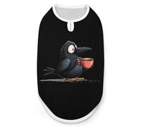 Olde Black Crow Coffee Dog Shirts Patterned Pet Clothes Tank Top Sleeveless T-Shirt for Cats Puppy L