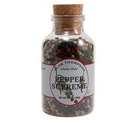 Olde Thompson Pepper Supreme Plastic bottle with Cork Stopper Top, 5.8 oz.