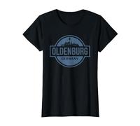 Oldenburg Lower Saxony Moin German Germany T-Shirt, Women, Black, XX-Large