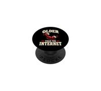 Older Than The Internet Funny Retro Phone PopSockets Adhesive PopGrip