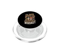 Older Wiser and Better With Whiskey Bourbon Scotch PopSockets PopGrip for MagSafe