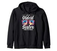 Oldest Siblings Matching I Am The Oldest I Make The Rules Zip Hoodie