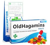 OldHagamins - 60th Birthday Gifts for Women, Sixty Joke Gift for Her, Ladies Presents for Friends Female, Sister, Wife, Mum - 30th, 40th, 65th, 50th, 70th, Funny Retirement Gift Woman, Christmas Gag